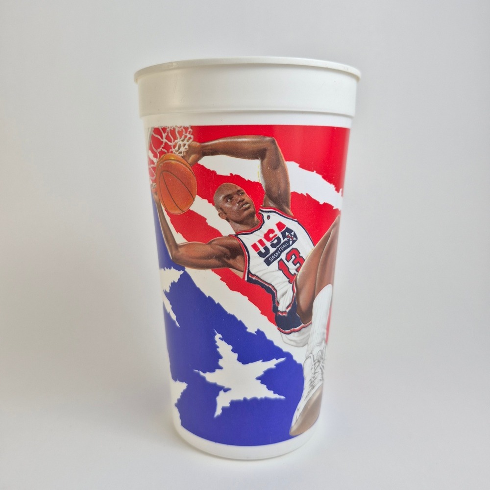Shaquille O'Neal 1994 McDonald's Dream Team II Cup USA Basketball Vintage Shaq